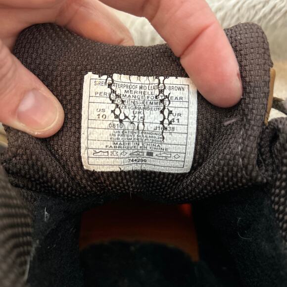 Merrell Continuum Boots 10 Brown Waterproof Vibram Soles READ - Picture 10 of 12